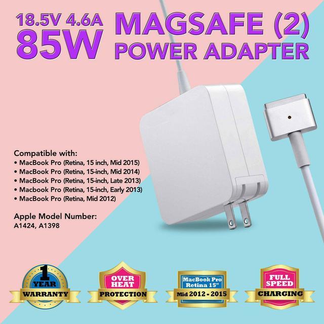 85W Power Adapter for Apple MagSafe 2 II Macbook Pro A1424 Charger Batteries / Adapters - Newegg.com