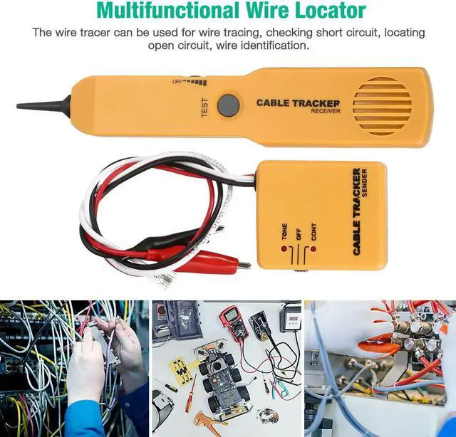 Alt view image 2 of 7 - RJ11 Wire Tone Generator Probe Tracer Network Tracker Line Finder Cable Tester
