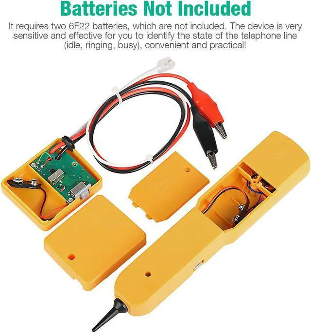 Alt view image 6 of 7 - RJ11 Wire Tone Generator Probe Tracer Network Tracker Line Finder Cable Tester