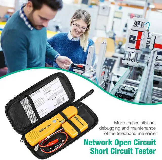 Alt view image 3 of 7 - RJ11 Wire Tone Generator Probe Tracer Network Tracker Line Finder Cable Tester