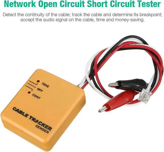 Alt view image 7 of 7 - RJ11 Wire Tone Generator Probe Tracer Network Tracker Line Finder Cable Tester