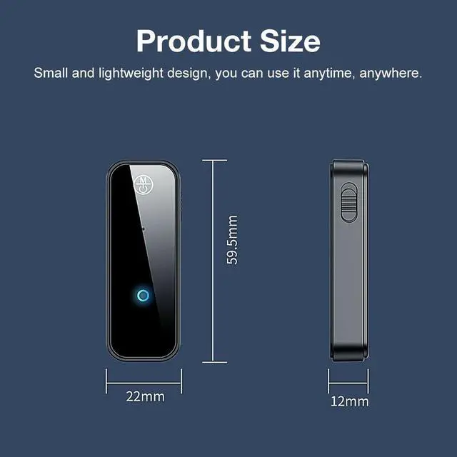 Alt view image 7 of 7 - USB Wireless Bluetooth 5.0 Transmitter Receiver 2in1 Audio Adapter 3.5mm Aux Car