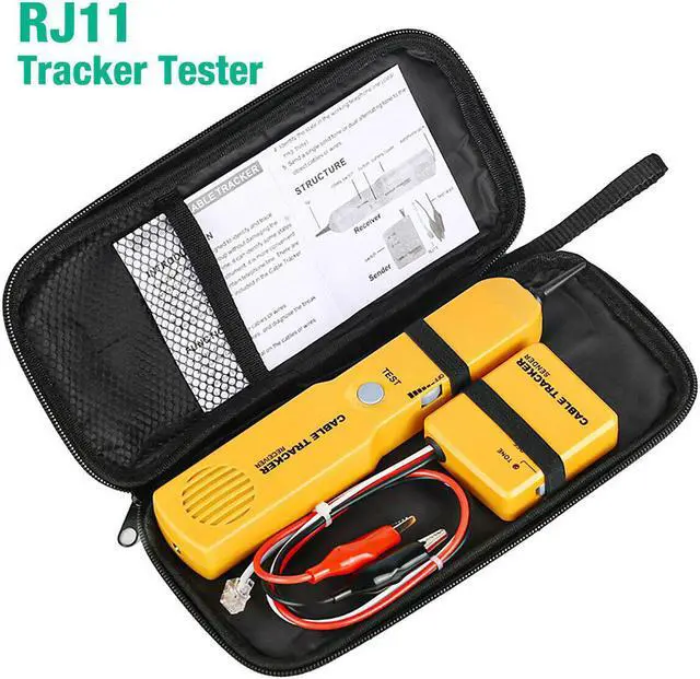 Main image of RJ11 Wire Tone Generator Probe Tracer Network Tracker Line Finder Cable Tester