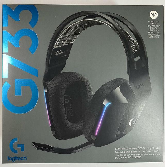 Logitech G733 Lightspeed Wireless Gaming Headset with Suspension Headband, Light