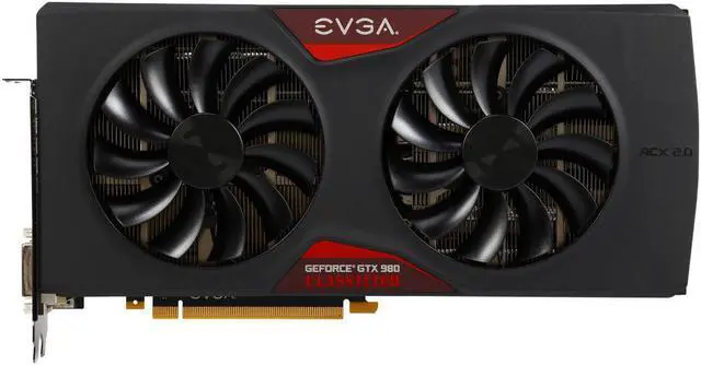Alt view image 3 of 5 - EVGA GeForce GTX 980 04G-P4-3988-KR 4GB CLASSIFIED GAMING w/ACX 2.0, 26% Cooler and 36% Quieter Cooling For Gaming Graphics Card