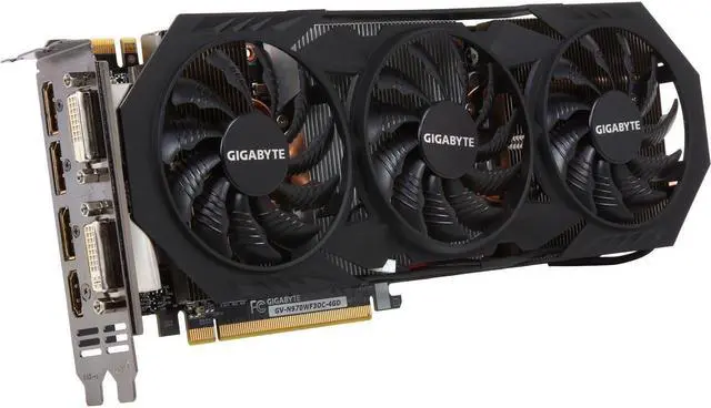 Alt view image 4 of 8 - Gigabyte GeForce GTX 970 4GB Windforce OC DDR5 GV-N970WF3OC-4GD Video Card GPU