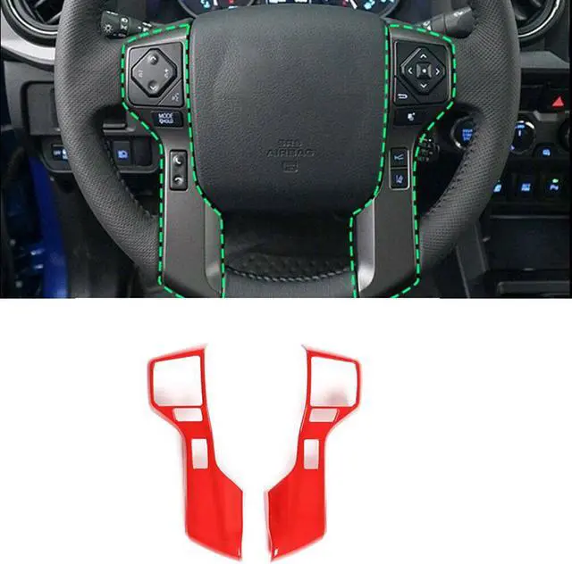 Main image of ABS Car Steering Wheel Button Frame Decorative Cover Trim Fit For Toyota Tacoma 2016-20 Tundra 2014+ 4Runner 2010-2019 Car Interior Accessories