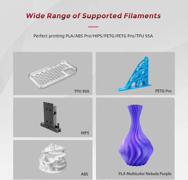 Alt view image 6 of 7 - Flashforge 3D Printer Finder 3 Glass Heating Bed with Removable PEI Surface and Magnetic Platform, Fully Assembled, Large FDM 3D Printers with 7.5" x 7.7" x 7.9" Printing Size