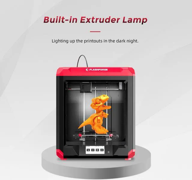 Alt view image 7 of 7 - Flashforge 3D Printer Finder 3 Glass Heating Bed with Removable PEI Surface and Magnetic Platform, Fully Assembled, Large FDM 3D Printers with 7.5" x 7.7" x 7.9" Printing Size