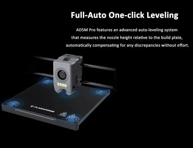 Alt view image 4 of 6 - Flashforge Adventurer 5M Pro 3D Printer, 600mm/s High Speed 3D Printer with Auto Leveling, PEI Plate, CoreXY Structure, Quick-release Nozzle and Dual-layer Filtration, 8.7 x 8.7 x 8.7''