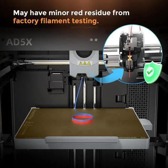 Alt view image 6 of 6 - Flashforge Nozzle Assembly for AD5X 3D Printer, 300C High Speed and Quick-release Nozzle 0.25