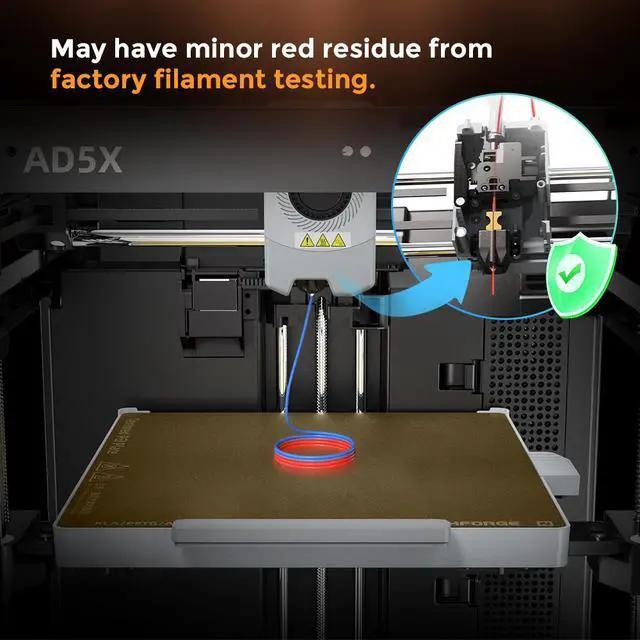 Alt view image 6 of 6 - Flashforge Nozzle Assembly for AD5X 3D Printer, 300C High Speed and Quick-release Nozzle 0.25+0.4+0.6+0.8