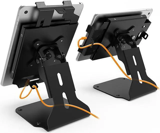 Alt view image 7 of 7 - Beelta Swivel iPad Stand for 10.2 iPad 5 6 7 8 9 iPad Mini Air iPad Pro 9.7/ 12.9/ 10.5, Adjustable Tablets Length (6.69-10 inch), Key Lock, Black, BSC401B
