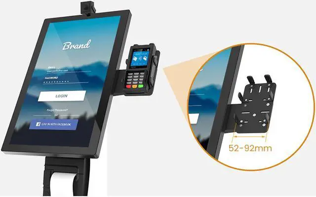 Alt view image 2 of 6 - Beelta Kiosk Floor Stand with Touchscreen Monitor 21.5 inch-10 Points PCAP Touch FHD1920×1080P LCD Touch Screen Monitor