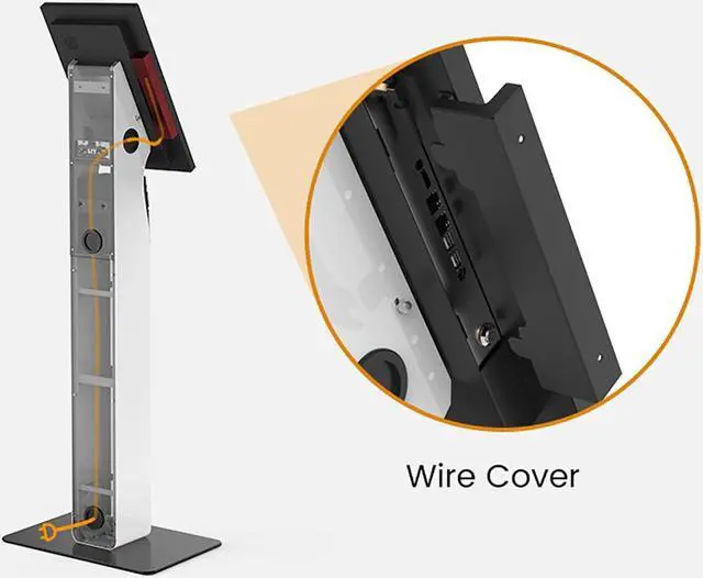 Alt view image 3 of 6 - Beelta Kiosk Floor Stand with Touchscreen Monitor 21.5 inch-10 Points PCAP Touch FHD1920×1080P LCD Touch Screen Monitor