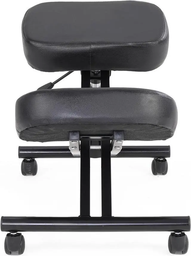 Alt view image 2 of 7 - FAMOYI Offical Kneeling Chair Home Office Chair Ergonomic Kneeling Chair, Improve Sitting Posture to Relieve the Pain of Sedentary, Wheels Can be Rolled Black
