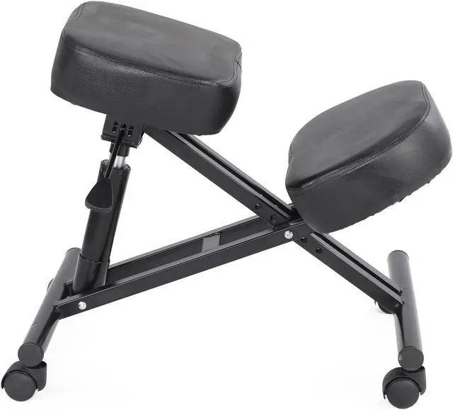 Alt view image 3 of 7 - FAMOYI Offical Kneeling Chair Home Office Chair Ergonomic Kneeling Chair, Improve Sitting Posture to Relieve the Pain of Sedentary, Wheels Can be Rolled Black