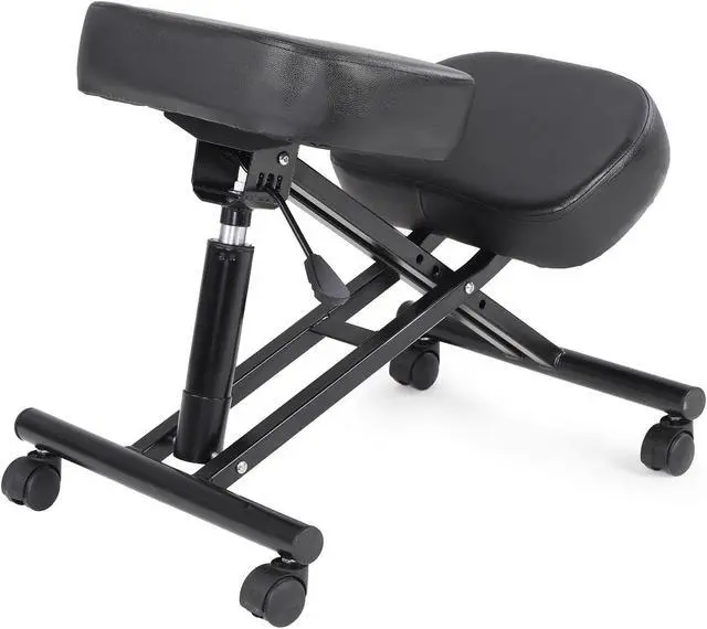 Alt view image 4 of 7 - FAMOYI Offical Kneeling Chair Home Office Chair Ergonomic Kneeling Chair, Improve Sitting Posture to Relieve the Pain of Sedentary, Wheels Can be Rolled Black