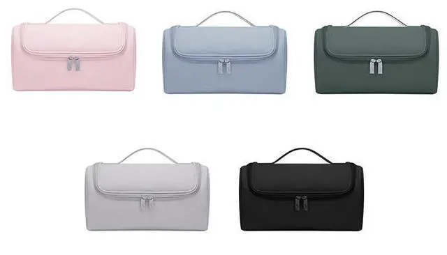 Alt view image 7 of 7 - Carrying Travel Case for Dys/Shark Flexstyle Complete Styler and Accessories,PU Portable Bag,with Hanging Hook,Storage bag for hairdressing tools Green