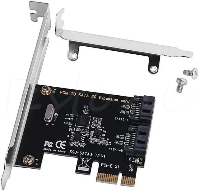 Main image of Adapter Card PCI-E Adapter Card PCI Express to SATA3.0 2-Port SATA III 6G Expansion Controller Card Adapter hot