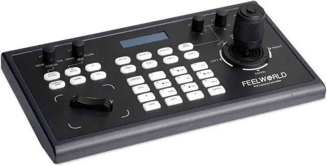 Main image of FEELWORLD KBC10 PTZ Camera Controller with Joystick and Keyboard Control LCD Screen PoE Supported for Live Streaming Church Conference