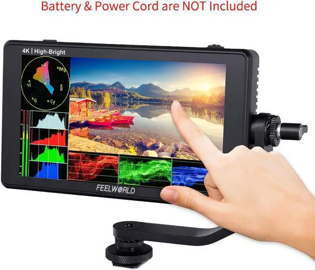 Main image of FEELWORLD LUT6E 6 Inch 1600nit Hight Bright Touchscreen DSLR Camera Field Monitor with 3D Lut Waveform Vectorscope Automatic Light Sensor HD 1920x1200 4K HDMI Input