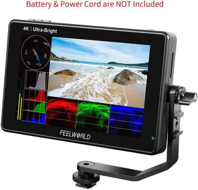 Main image of FEELWORLD LUT7 7 Inch Ultra Bright 2200nit Touch Screen Camera DSLR Field Monitor with 3D Lut Waveform Vectorscope Automatic Light Sensor 1920x1200 Video Assist 4K HDMI Input 8.4V DC Output Tilt Arm