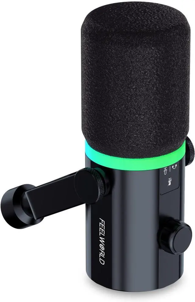 Main image of FEELWORLD Dynamic Microphone XRL/USB Gaming mic with RBG Cardioid for pc Recording Vocal Broadcast Podcast Streaming PM1-XS