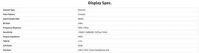 Alt view image 6 of 6 - FEELWORLD Dynamic Microphone XRL/USB Gaming mic with RBG Cardioid for pc Recording Vocal Broadcast Podcast Streaming PM1-XS