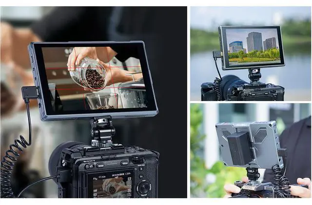 Alt view image 3 of 7 - FEELWORLD FW759 PRO 7-Inch Touch Screen Camera Field Video Monitor 4K HDMI