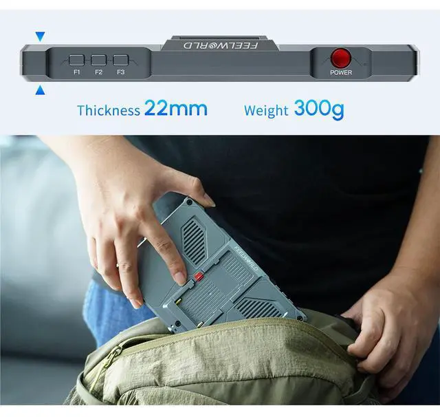 Alt view image 5 of 7 - FEELWORLD FW759 PRO 7-Inch Touch Screen Camera Field Video Monitor 4K HDMI