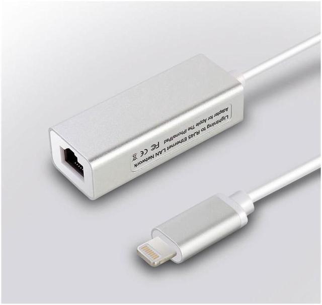 Lightning to RJ45 Ethernet LAN Wired Network Adapter for Apple