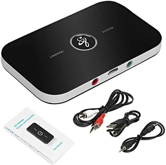 Alt view image 6 of 6 - Bluetooth 5.0 Transmitter & Receiver Wireless Audio Adapter with 3.5mm Aux RCA Cable for TV Home Stereo Smartphone PC