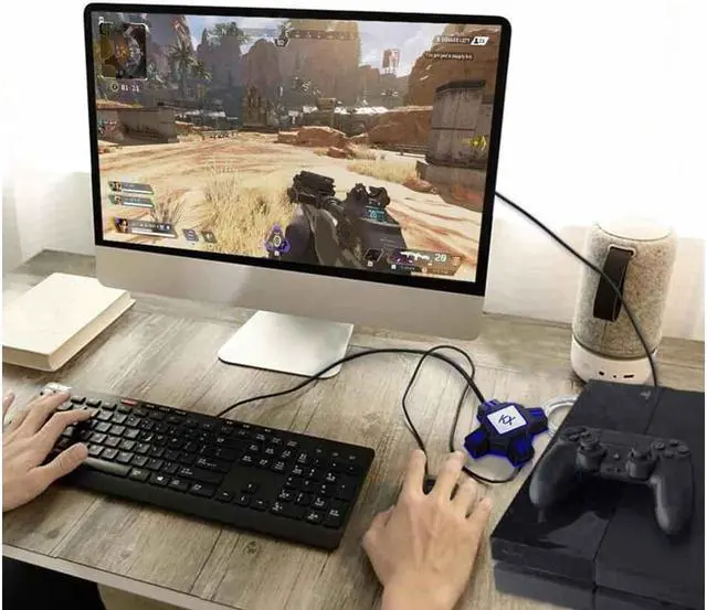 Alt view image 2 of 7 - KX Adapter Game Controllers to Gaming Keyboard Mouse Converter for Nintendo Switch Xbox One X/S Xbox 360 PS4 PS3