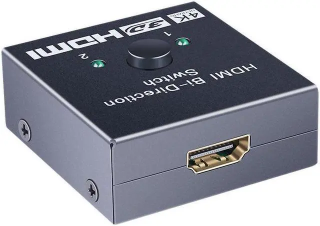 Alt view image 3 of 6 - HDMI Bi-Directional Switch 1x2 / 2x1 HDMI Splitter Adapter Supports Ultra HD 4K 1080P 3D HDR HDCP for PS5 Xbox HDTV