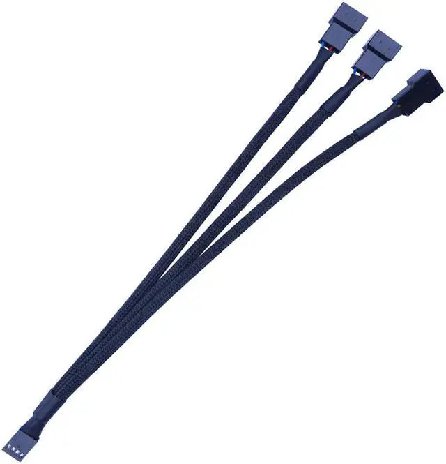 Main image of Motherboard 4-pin PMW Fan Splitter 1 to 3 HUB Internal Power Extension Cable for Computer CPU/Case Fan 1x3 Converter