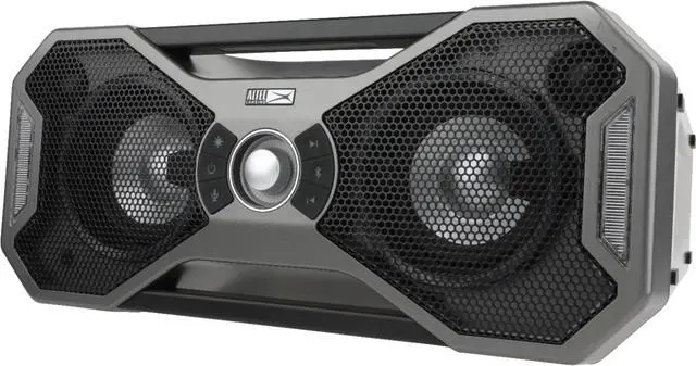 Alt view image 2 of 6 - Altec Lansing Mix 2.0 Bluetooth Speaker, IP67, IMW997-STL, Steel Gray