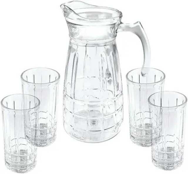Alt view image 8 of 13 - Gibson Home Jewelite Glass Pitcher and Tumbler Set