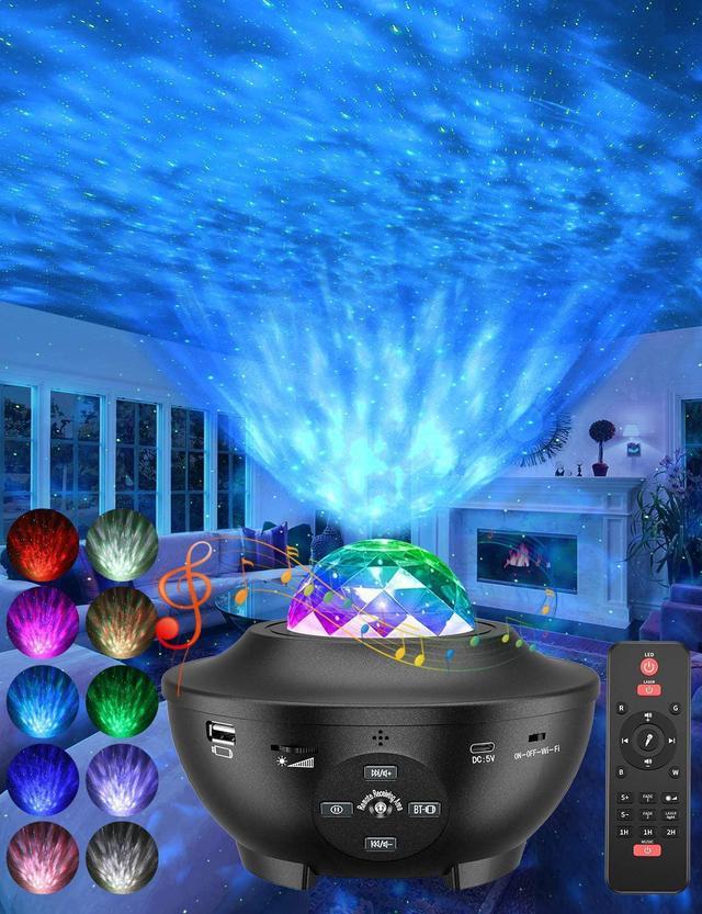 Star Projector, in Galaxy Projector Night Light Projector/LED Starlight  Light/ Sky Light with Bluetooth Music Speaker for Baby Kids Bedroom/Game  Rooms/Home Theatre/Night Light Ambiance Christmas G