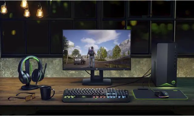Alt view image 7 of 7 - HP Pavilion TG01 Gaming Desktop, AMD Ryzen 5 5600G Upto 4.4GHz, 8GB RAM, 1TB NVMe SSD, AMD Radeon RX 5500, HDMI, VGA, Card Reader, Wi-Fi, Bluetooth, Windows 10 Pro