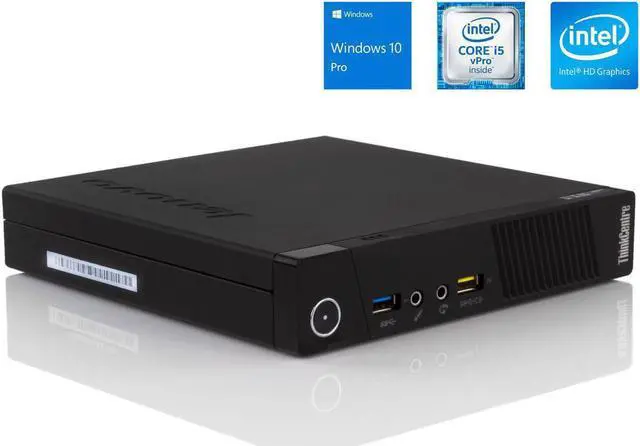 Main image of Lenovo ThinkCentre M93p Tiny Desktop - 4th Gen Intel Core i5-4570T (Up to 3.60GHz), 8GB RAM, 128GB SSD, DisplayPort, VGA, LAN, Wi-Fi, Windows 10 Pro, Keyboard & Mouse - Grade A