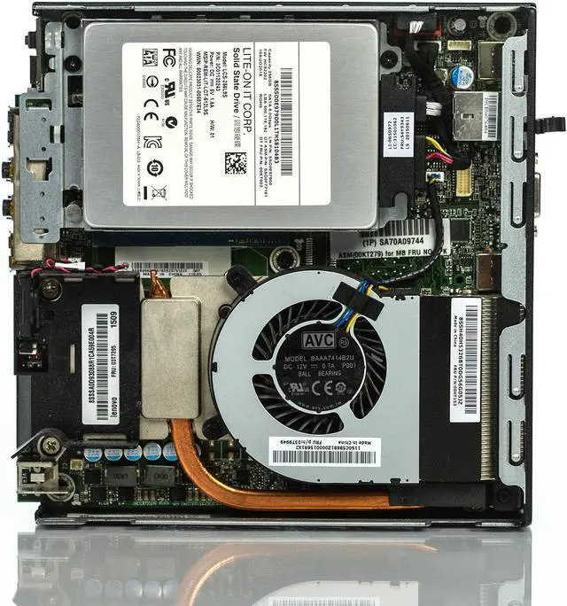 Alt view image 5 of 6 - Lenovo ThinkCentre M93p Tiny  i5-4570T 2.90GHz 8GB 256GB SSD Win 10 Pro 1 Yr Wty