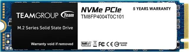Main image of Team Group MP34 M.2 2280 4TB PCIe 3.0 x4 with NVMe 1.3 3D NAND Internal Solid State Drive (SSD) TM8FP4004T0C101