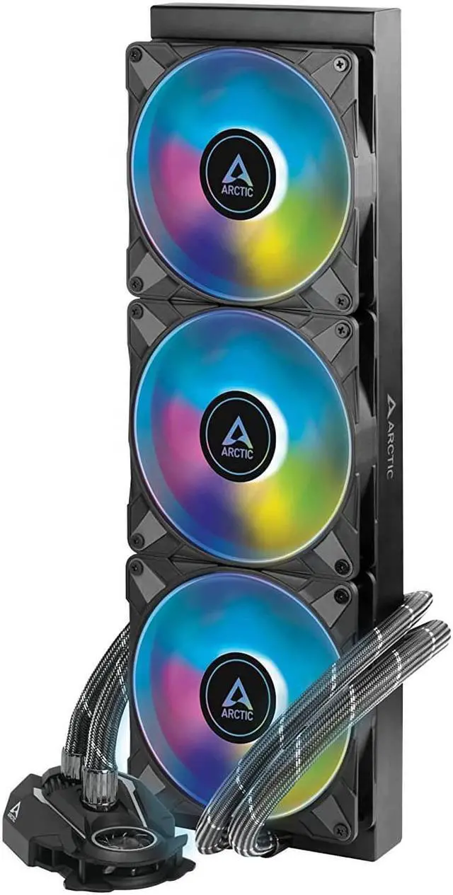 Alt view image 2 of 5 - ARCTIC Liquid Freezer II 420 A-RGB Multi-Compatible All-in-one CPU AIO Water Cooler with A-RGB - Black ACFRE00109A