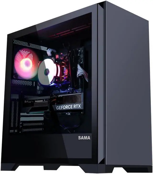 Alt view image 7 of 7 - H.E.  Ares Gaming Desktop PC - Intel Core i5-12400F 6-Core 2.5 GHz- RX 6750 XT 12G - 16GB DDR4 3200MHz RAM - 500GB M.2 SSD- WIFI& Bluetooth 5.0 -RGB Fans - Windows 11 Pro Computer