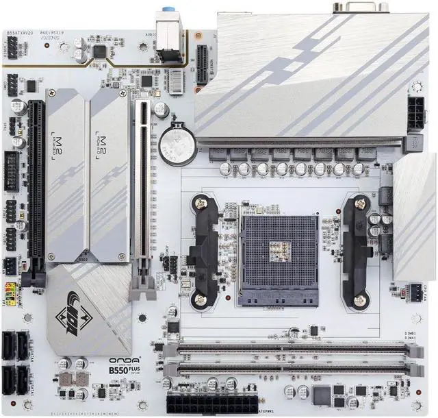 Alt view image 6 of 7 - Hoengager B550 M-ATX AMD Motherboard + AMD Ryzen 5 5600X CPU Combo