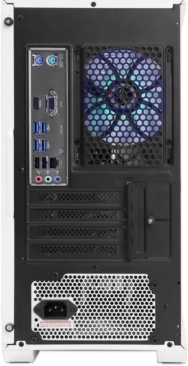 Alt view image 7 of 7 - Hoengager Battleaxe Gaming Desktop PC - AMD Ryzen 5 5600G 6-Core 3.9GHz- GeForce GTX 1650 - 16GB DDR4 3200MHz - 1TB M.2 +1TB SATA SSD- WIFI & Bluetooth 5.0 -RGB Fans - Windows 11 Pro Desktop Computer