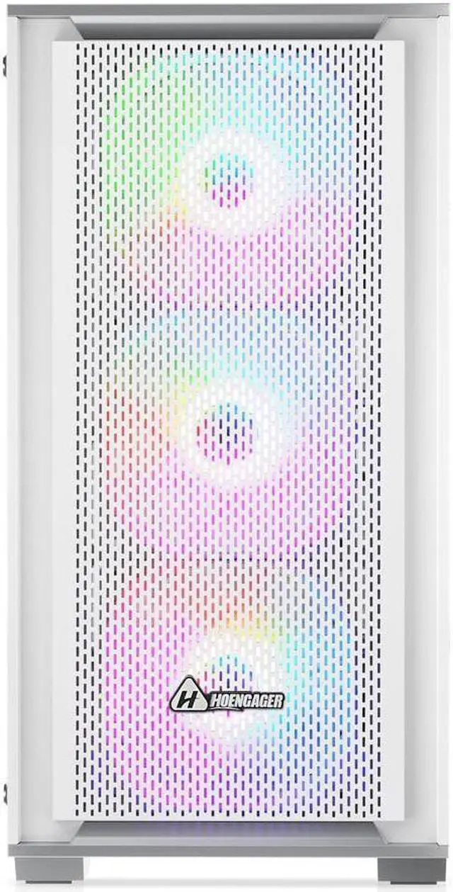 Alt view image 2 of 7 - Hoengager  Gaming Desktop PC - AMD Ryzen 5 5600G 6-Core 3.9GHz- GeForce RTX 3050 - 32GB DDR4 3200MHz - 1TB M.2 SSD- WIFI & Bluetooth 5.0 -RGB Fans - Windows 11 Pro Desktop Computer