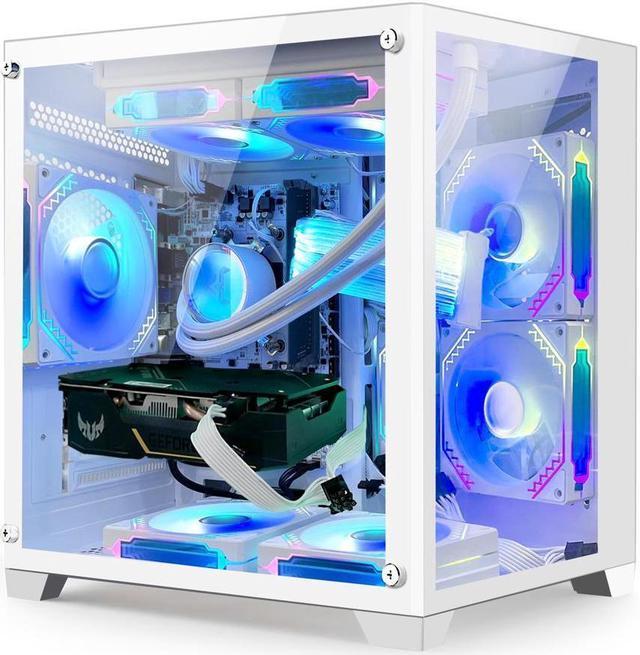 H.E. Gaming PC -AMD Ryzen 7 5700X 3.4 GHz-RTX 3060TI 8GB -16GB DDR4 RAM-1TB  M.2 +1TB SATA SSD-240 Liquid Cooler -WIFI &Bluetooth -RGB Fans-Windows 11  