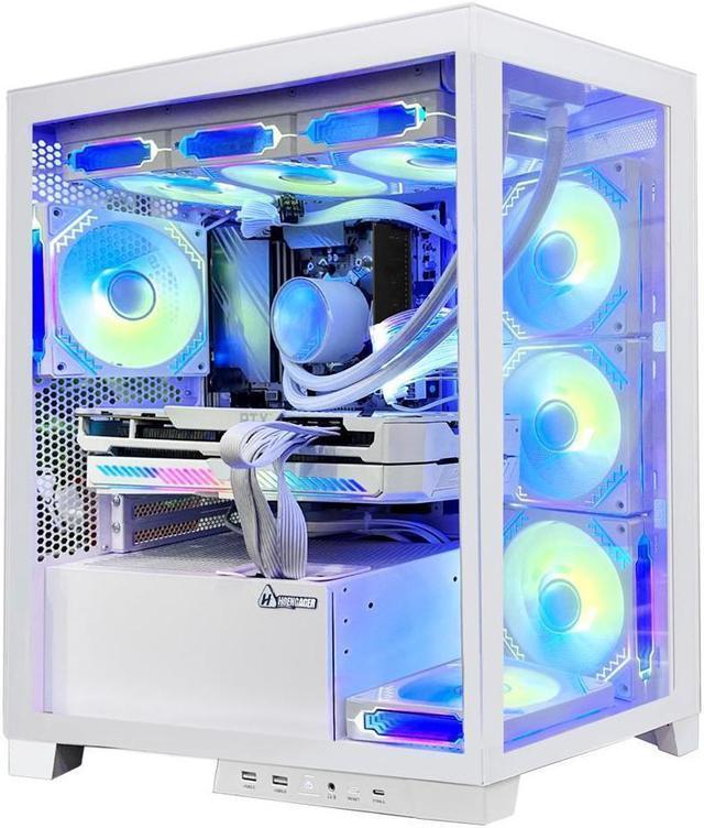 AWD-IT X= CUBE White Ryzen 7 5700X 8 Core NVIDIA RTX 4060 8GB Desktop PC  for Gaming